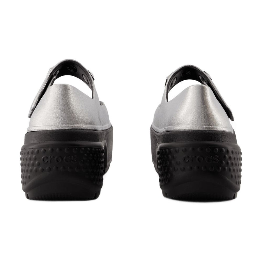 Crocs Synthetic ballerina flat in silver