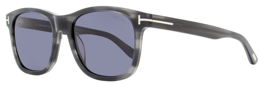 Tom Ford Eric-02 Sunglasses Tf595 20a Gray Horn 55mm Ft0595 Plastic (acetate)