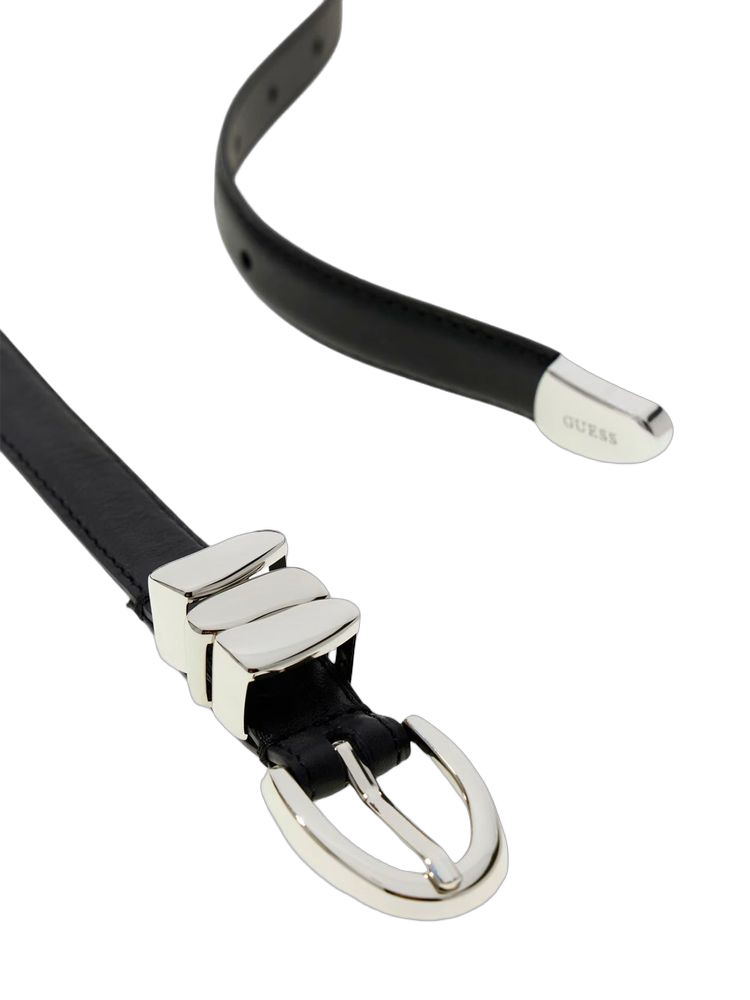 Guess 100% Leather belt in black