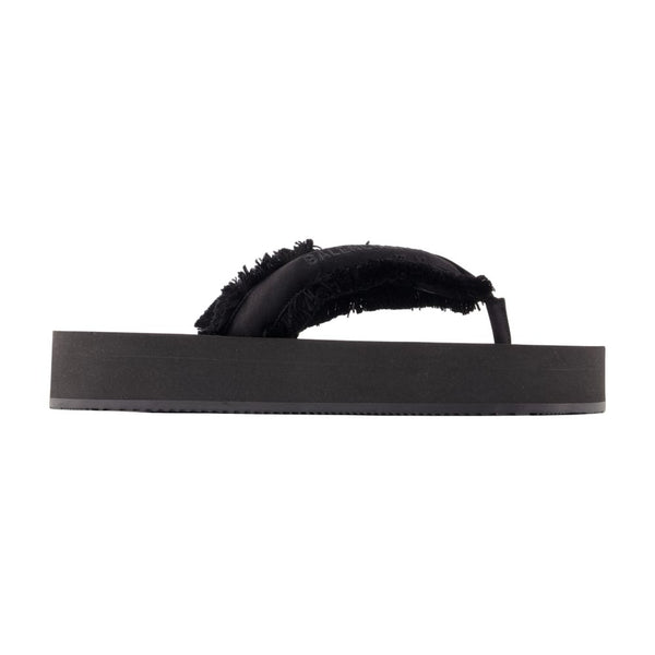 Balenciaga Satin sandals in black