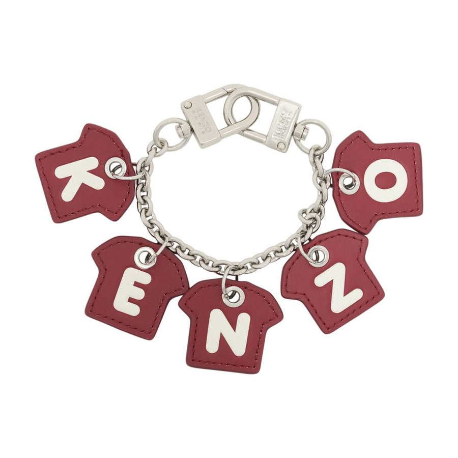 Charms Keychain - Kenzo Leather Multicolor Calfskin Accessories / Keychains