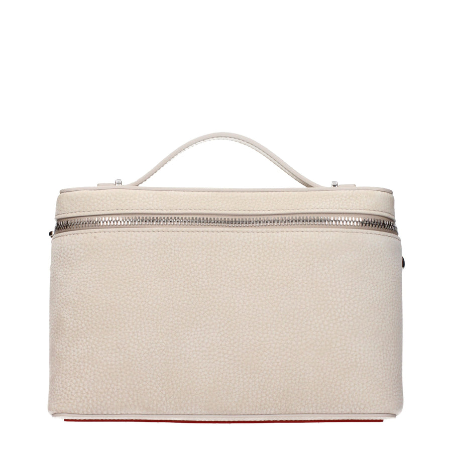 Beige Leather Handbag Bag