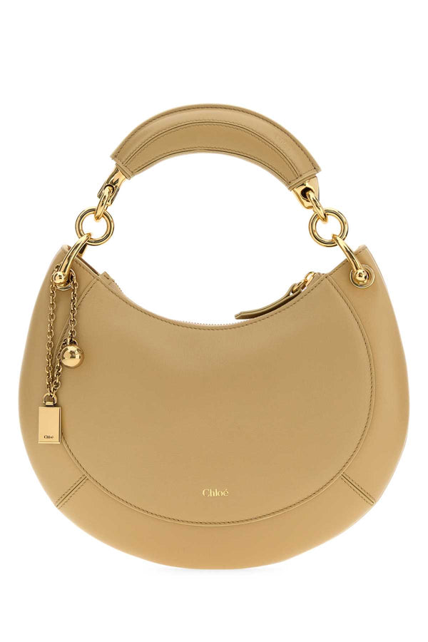 Chloé Exterior: 100% Leather shoulder bag in beige