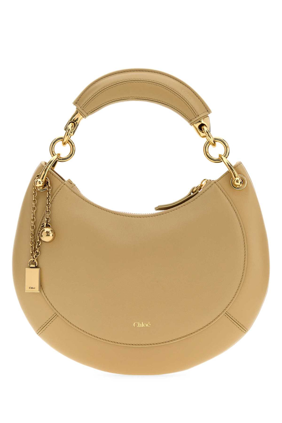 Chloé Exterior: 100% Leather shoulder bag in beige