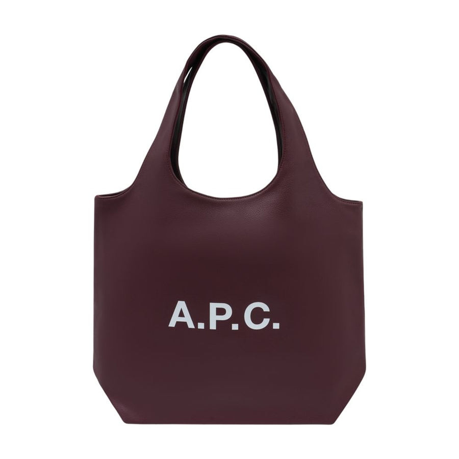 A.P.C. Synthetic tote bag in burgundy
