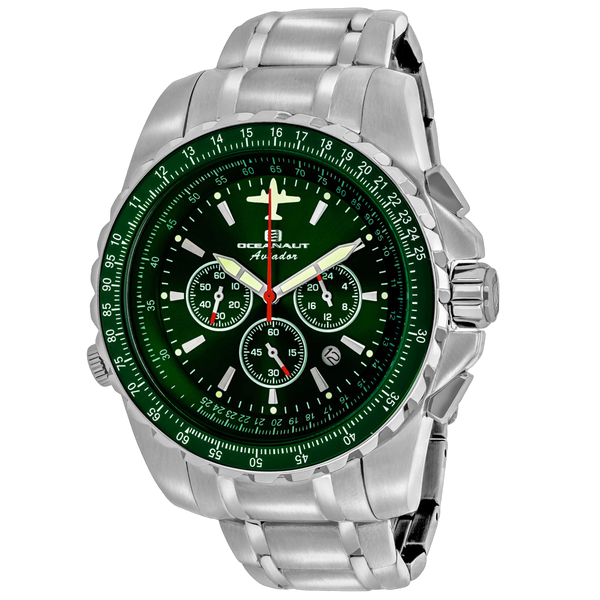 Oceanaut Stainless steel case watch in green