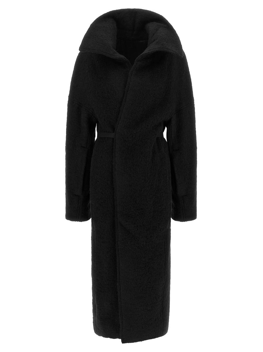 Black Marabou Coat Clothing
