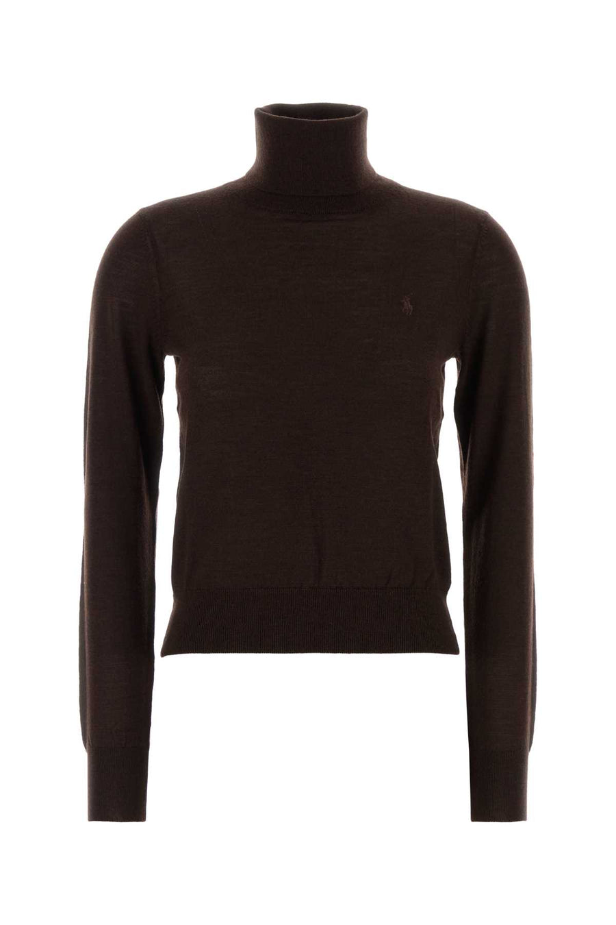 Chocolate Wool Sweater Deepchocolatemelange Exterior: Maglieria