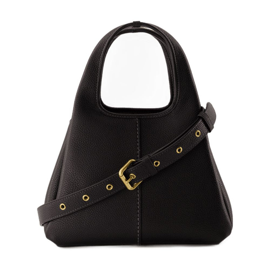 Coach Cowhide shoulder bag in black