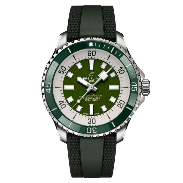 Breitling Stainless steel case watch in green
