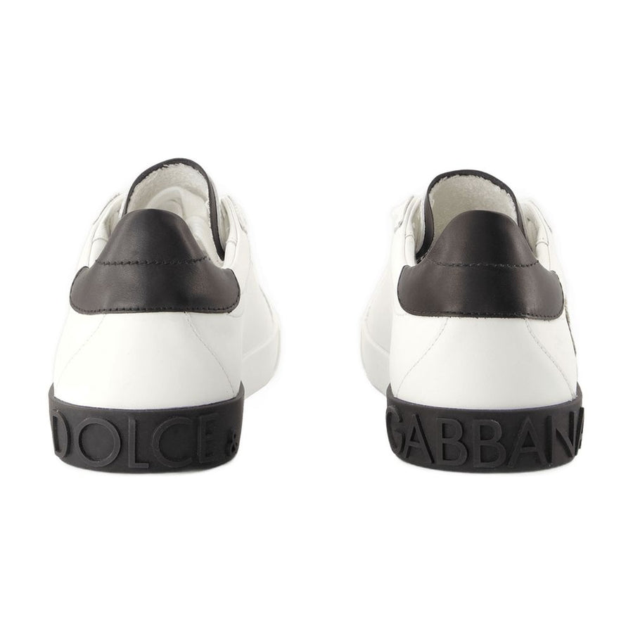 Dolce&Gabbana calfskin sneaker in white