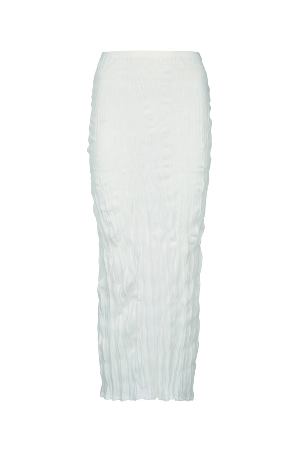 Toteme Knit 75% Viscose skirt in white