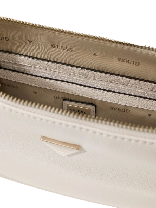 Guess 100% Polyurethane shoulder bag in white