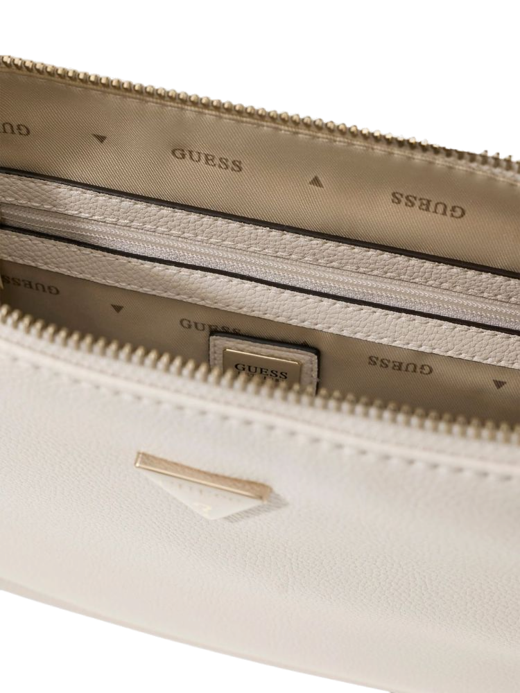 Guess 100% Polyurethane shoulder bag in white