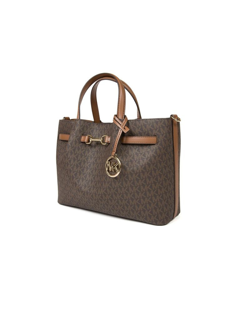 Michael Kors 74% Coated Canvas shoulder bag in brown