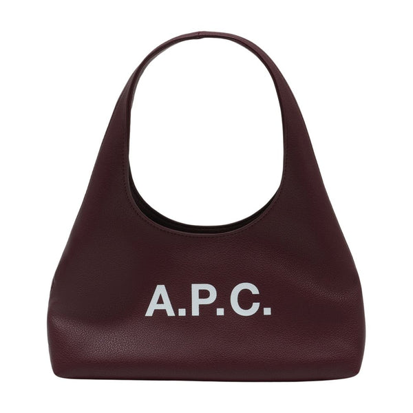 A.P.C. Synthetic shoulder bag in burgundy