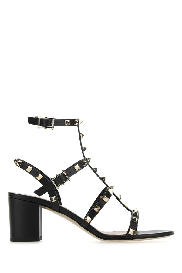 Valentino Garavani Rockst Exterior: 100% Calf sandal in black