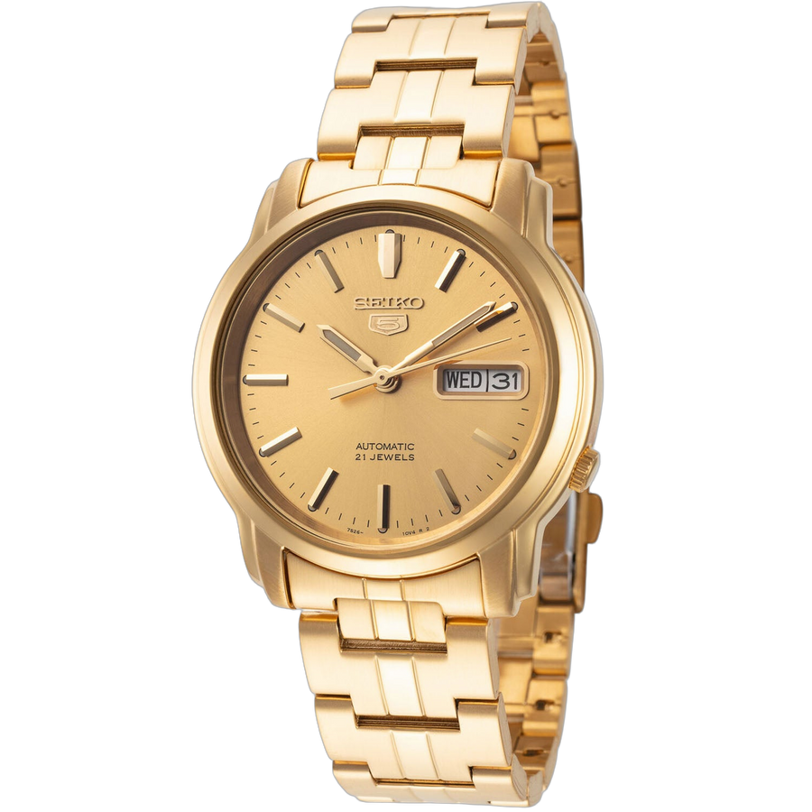 Seiko Stainless steel case watch in gold