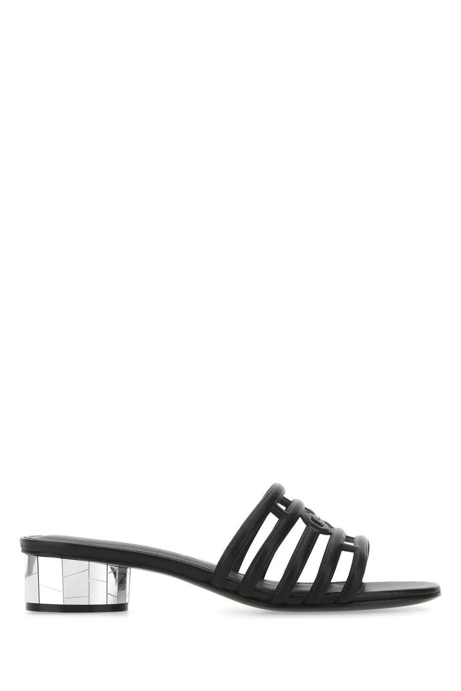 Ferragamo Finn Exterior: 100% Lamb Nappa Leather mule in black