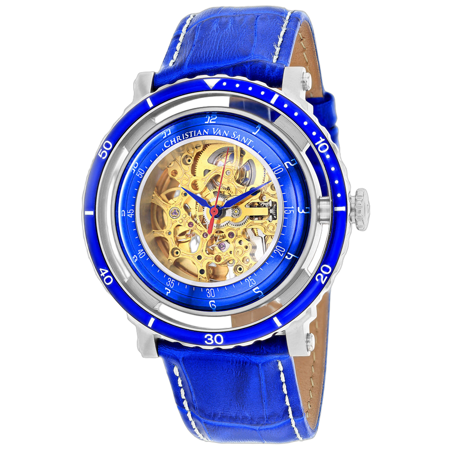 Christian Van Sant Stainless steel case watch in blue