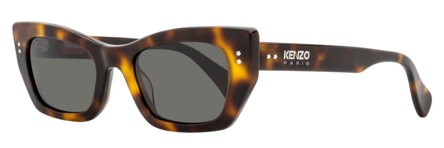 Kenzo Modern Cat-Eye Sunglasses Kz40162i 53a Havana 51mm Plastic (acetate)