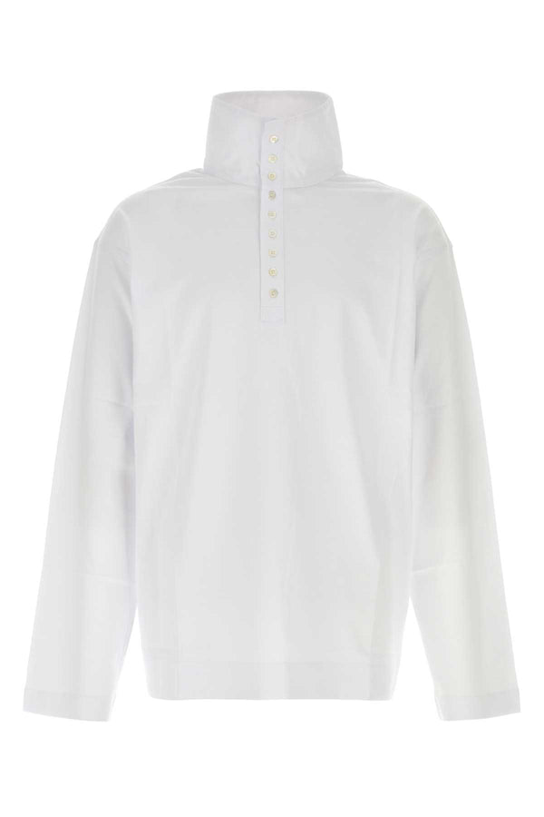 White Cotton Oversize Hegon T-Shirt Exterior
