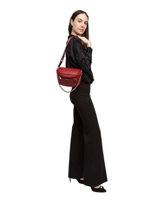 Michael Kors 89.4% Coated Canvas shoulder bag in red