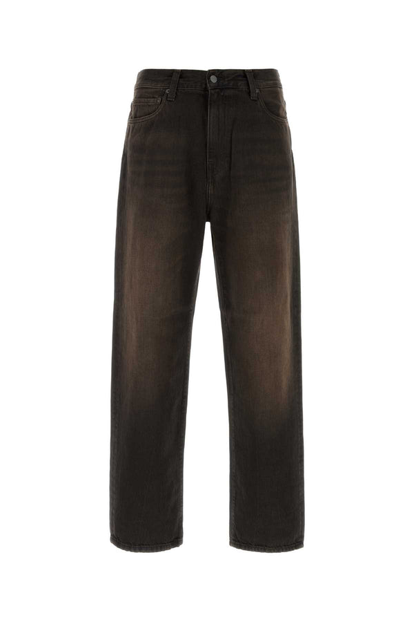 Brown Denim Aaron Pant Black Exterior: Cotton Pantaloni