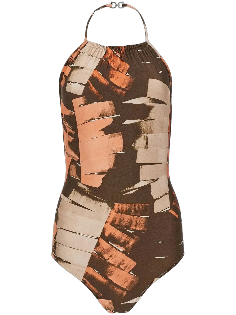 Ferragamo swimsuit in brown