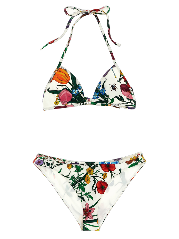Gucci 100% polyamide bikini in white