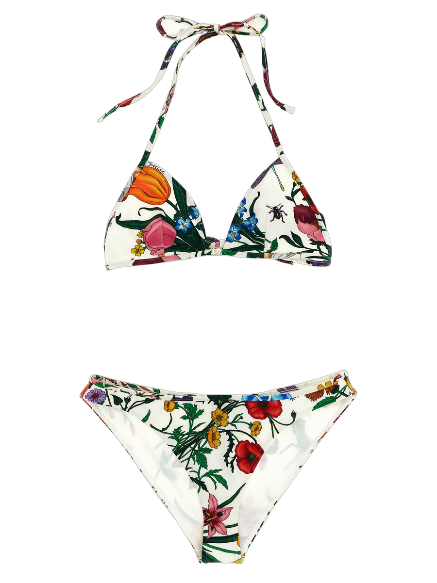 Gucci 100% polyamide bikini in white