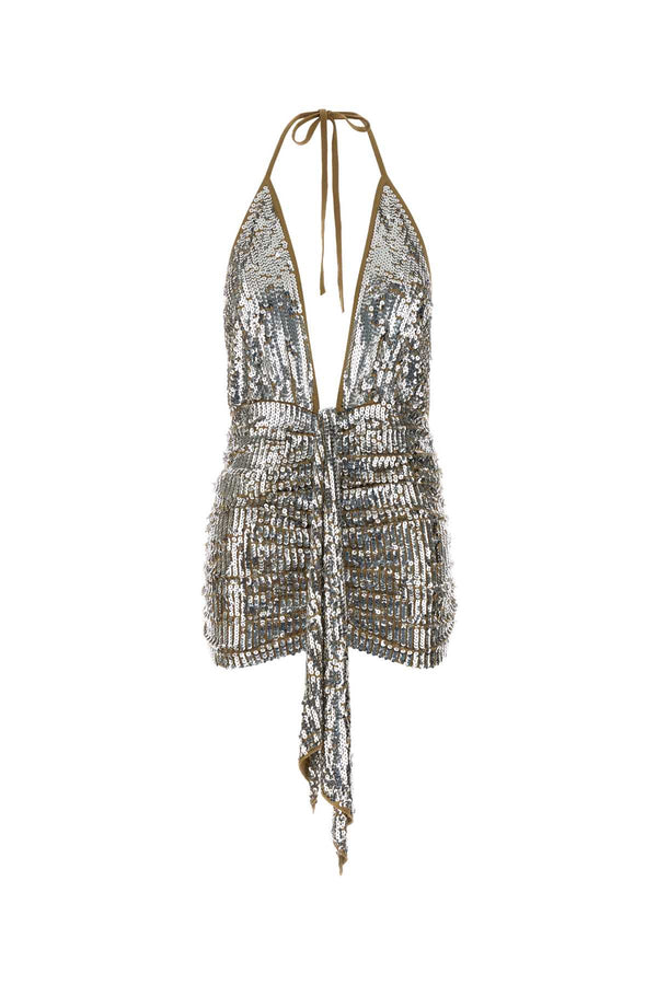 Dsquared2 Over 100% Wool mini dress in silver