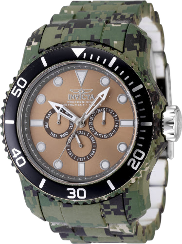 Invicta Stainless steel case watch in bronze