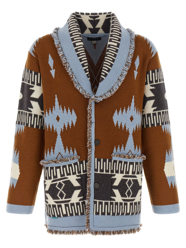 Alanui 100% cashmere cardigan in brown