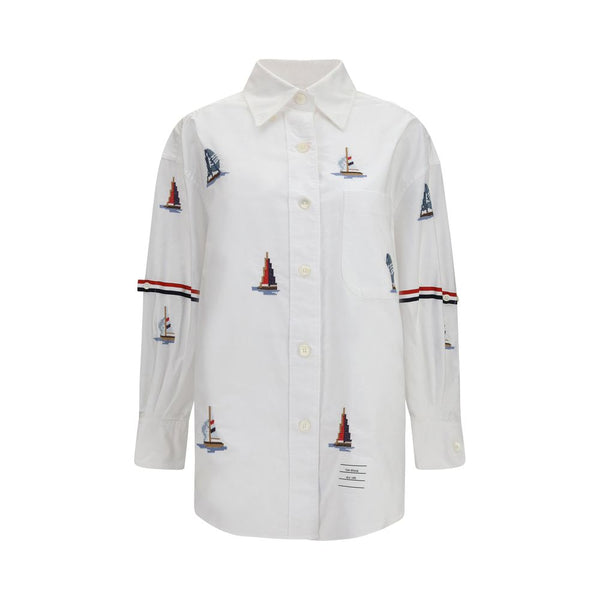 Thom Browne 100% Cotton shirt in white