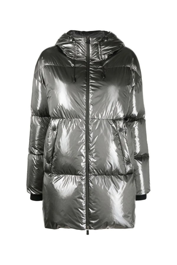 Herno Outer: 100% Polyamide; Lining: 100% Polyester; Padding: 80% Goose Down down jacket in silver