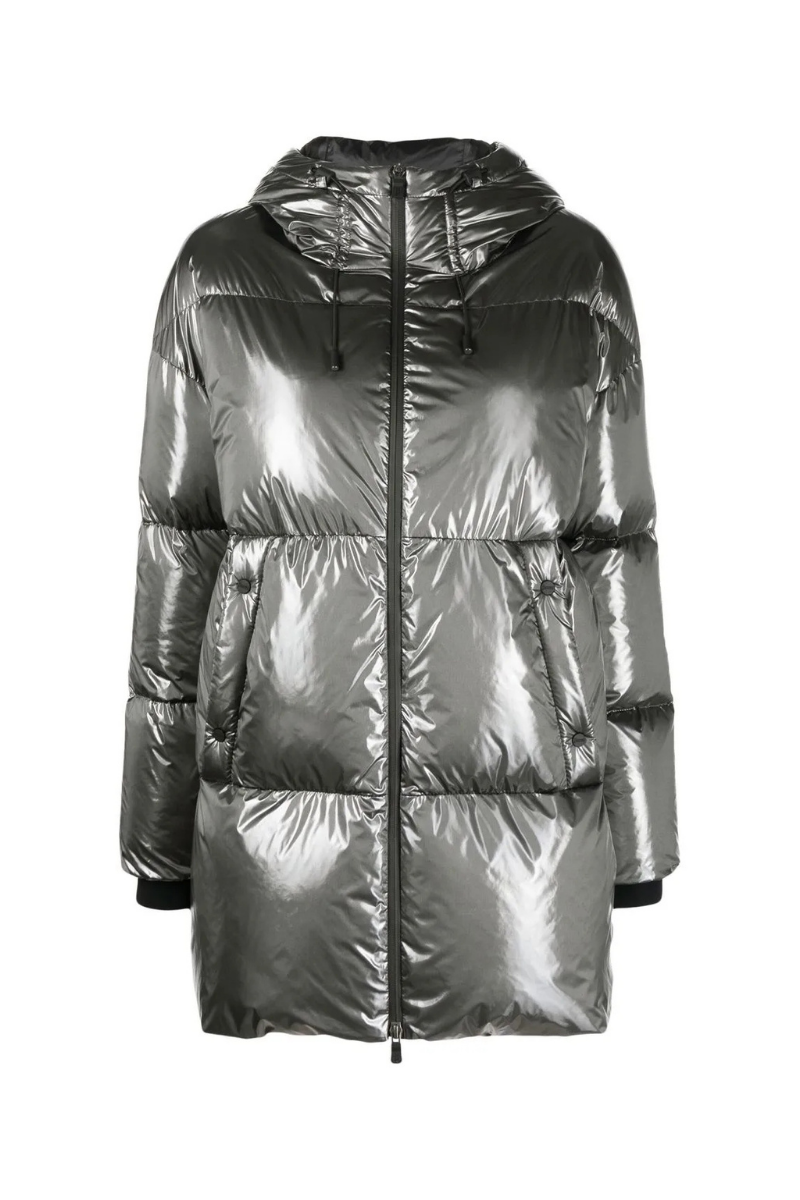 Herno Outer: 100% Polyamide; Lining: 100% Polyester; Padding: 80% Goose Down down jacket in silver