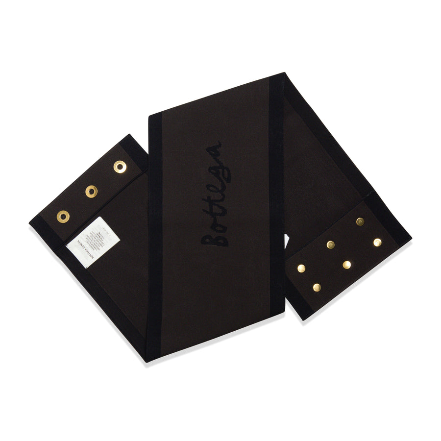 Bottega Veneta Silk belt in black