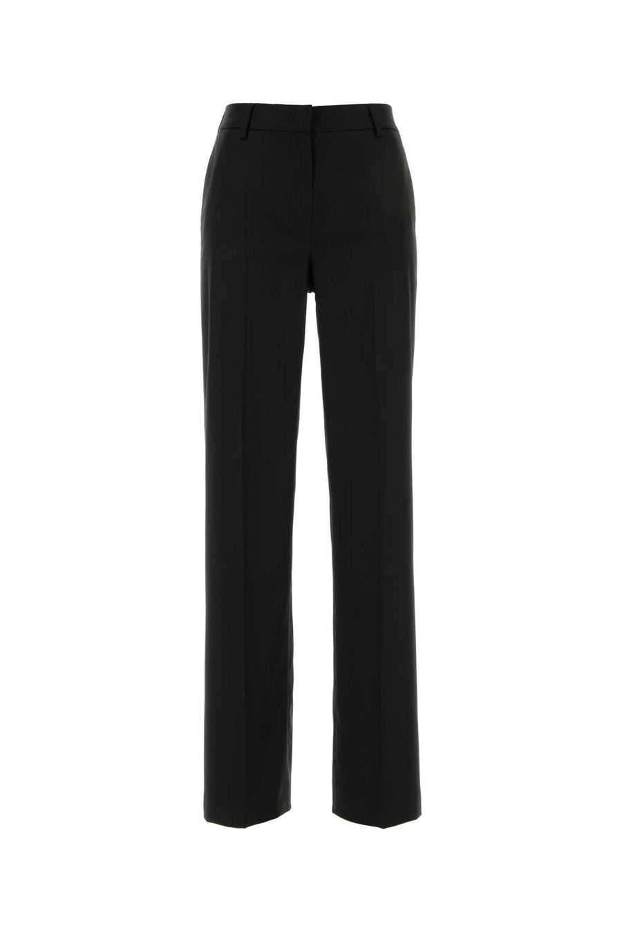 Black Stretch Wool Blend Pant Nero Pantaloni