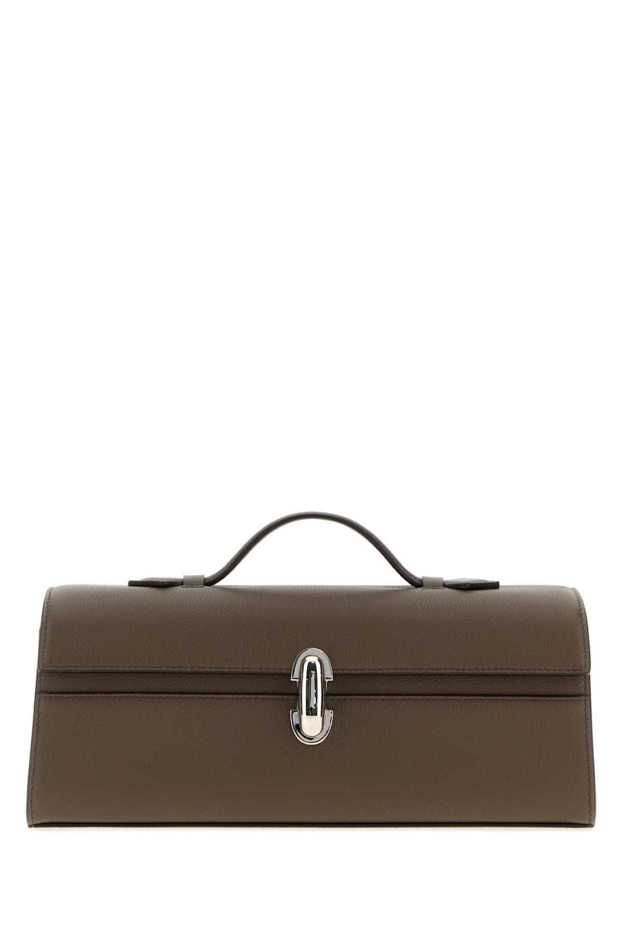 Mud Leather Slim Symmetry Handbag Mink Borse A Mano