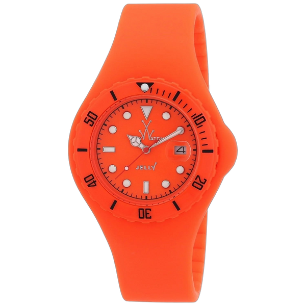 Toy Watch Plastic case watch in orange