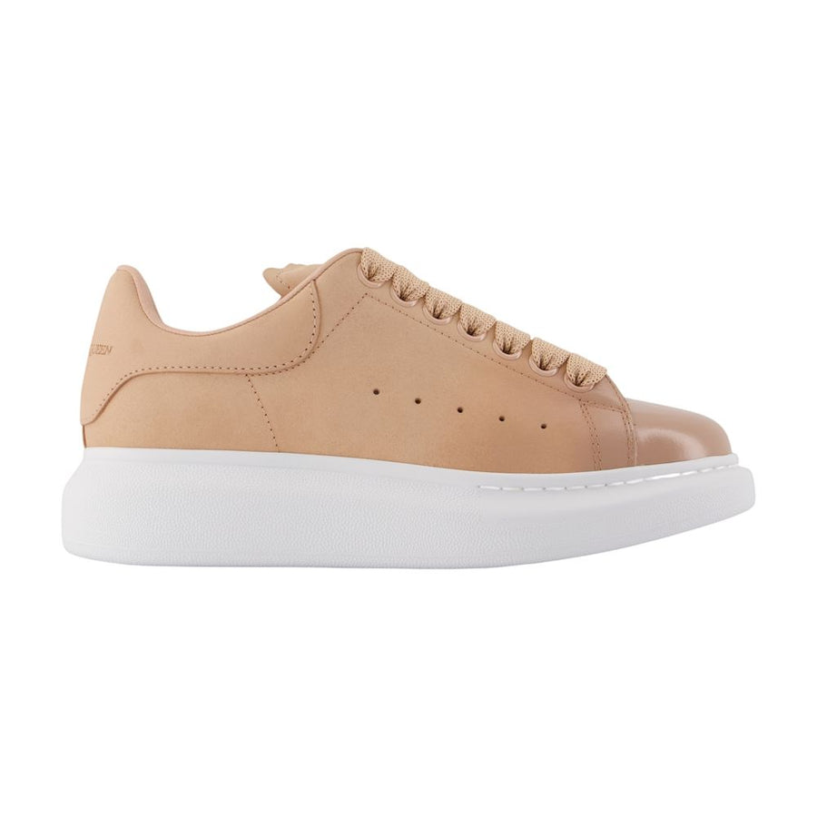 Alexander McQueen Calfskin sneaker in beige