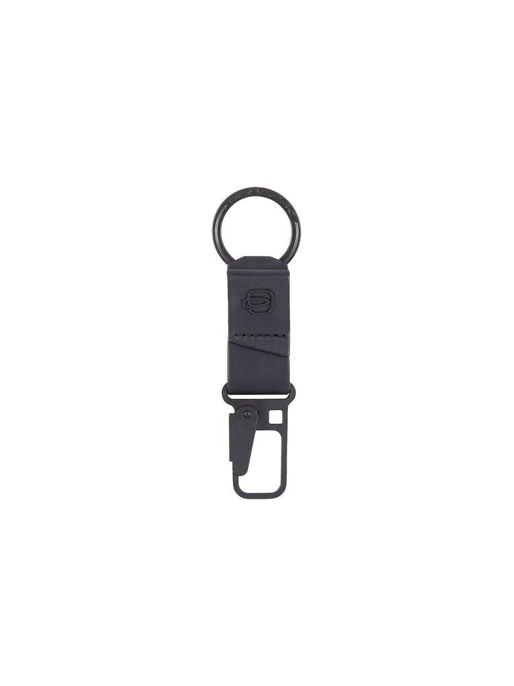 Piquadro 100% Leather key case in black
