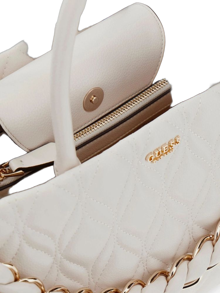 Guess 100% Polyurethane shoulder bag in white
