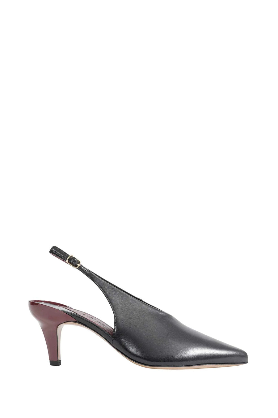 Chloé Nappa leather slingback heel in black