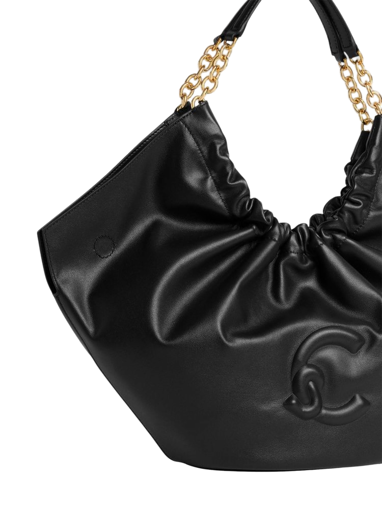 Coccinelle 100% Bovine Leather shoulder bag in black