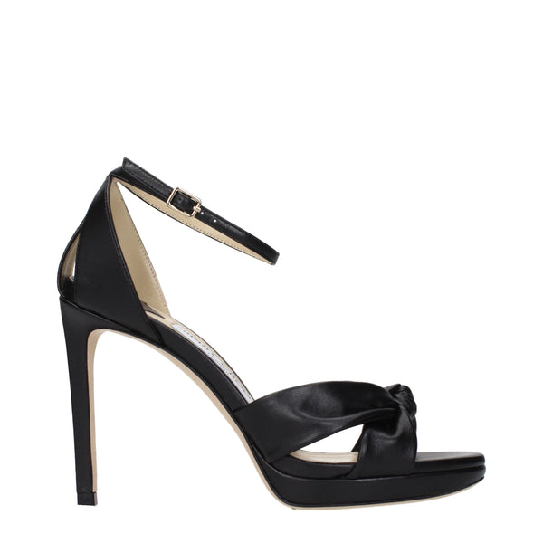 Jimmy Choo Leather heel in black