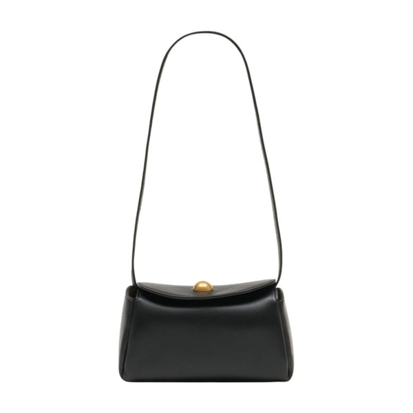 AMI Paris Calfskin shoulder bag in black