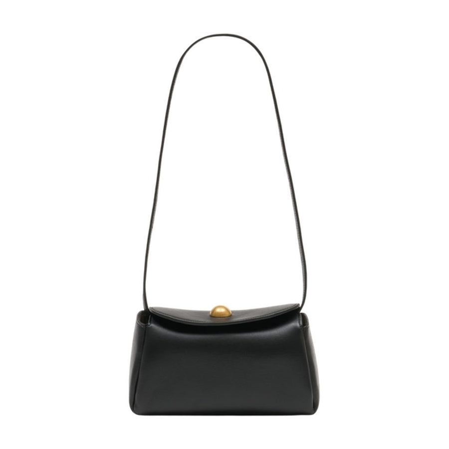 AMI Paris Calfskin shoulder bag in black