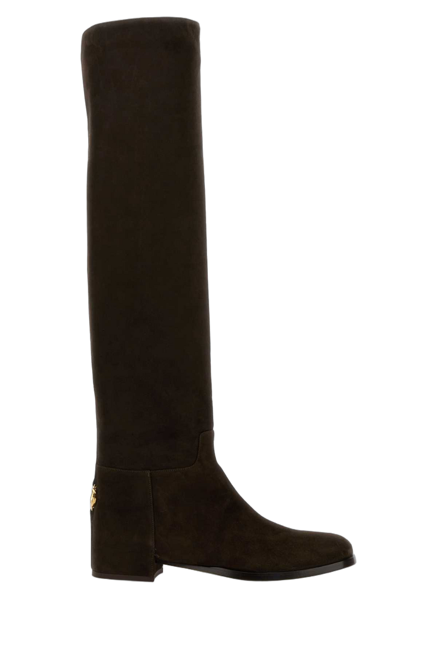 Dolce & Gabbana Exterior: 100% Suede; Interior: 100% Leather; Sole: Leather boot in black